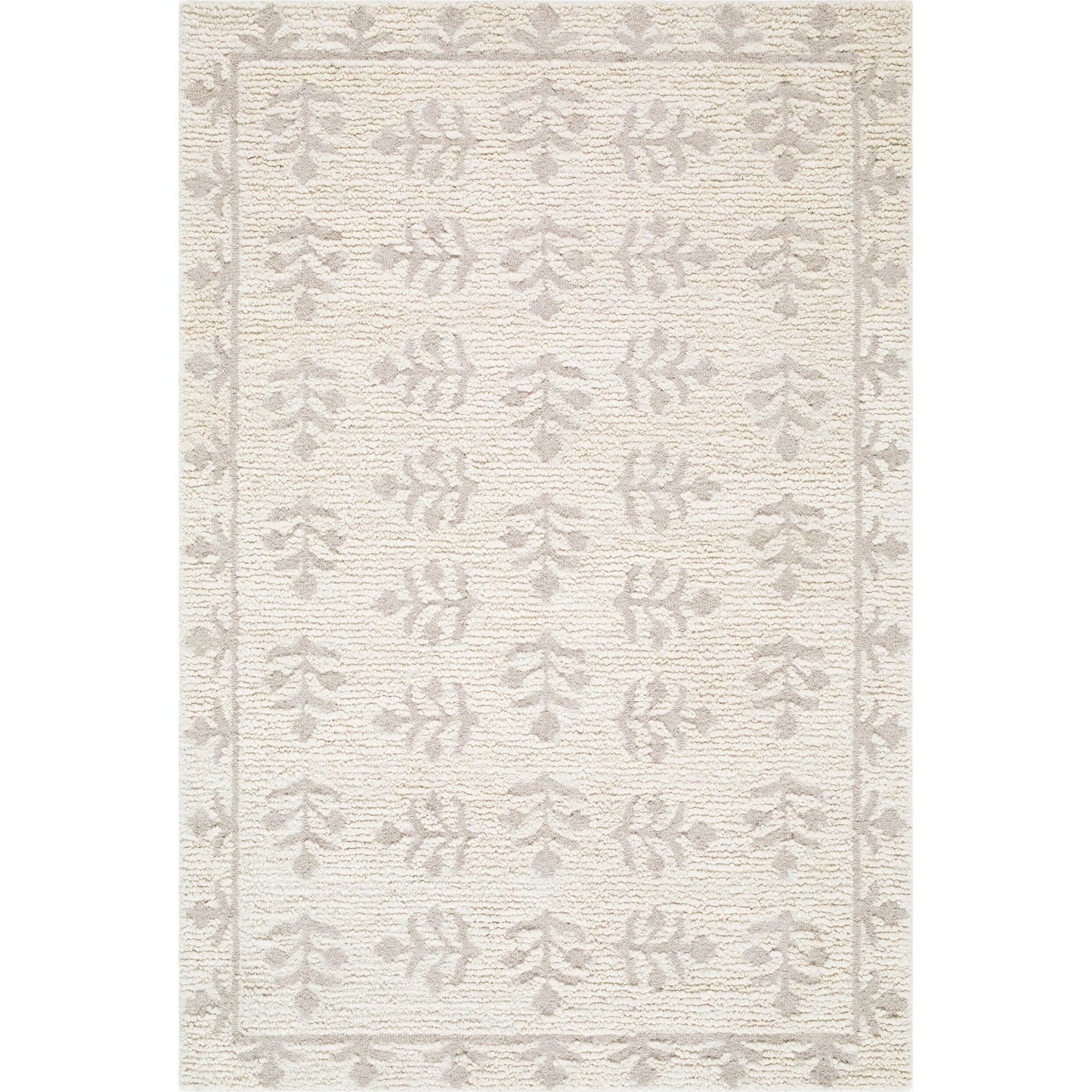 000 SI-2630947,SI-2630948,SI-2630949,SI-2630950 | Primary Silo | Folk Flower LLFF-2300 Rug by Lauren Liess x Livabliss. Made from wool in a unique style.