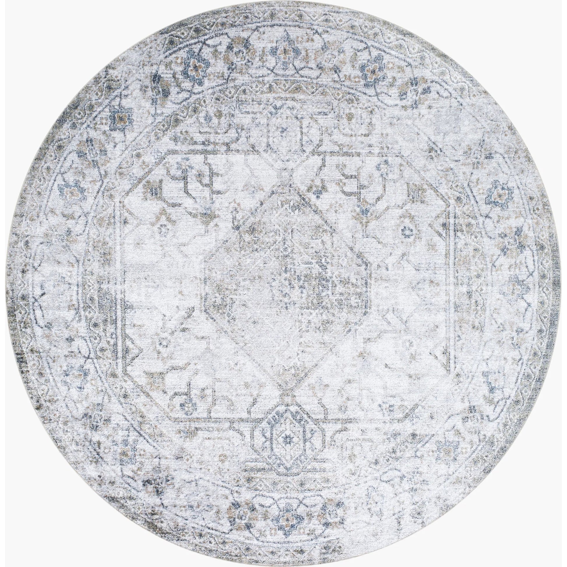Lillian Rug - 532408 by Livabliss in light silver, silver, metallic - silver. Made from polyester in a unique style.