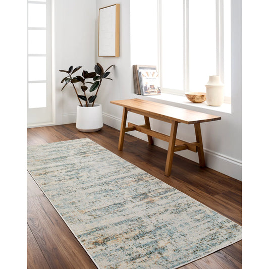 Lillian Rug - 532411 by Livabliss in light silver, slate, sterling grey, metallic - silver, desert sand. Made from polyester in a unique style.