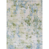 Dark Green, Olive, Dark Blue, Light Brown / 2' x 2'11"