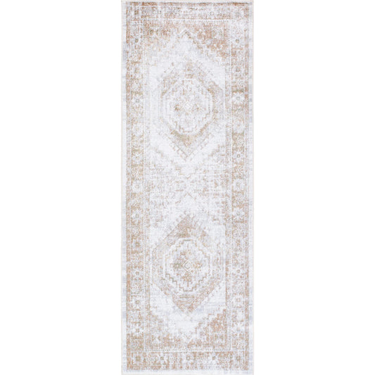 Lillian Rug - 532106 by Livabliss in charcoal, ivory, brown, mustard, olive. Made from polyester in a unique style.