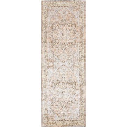 Lillian Rug - 33865 by Livabliss in light silver, ash, warm grey, pearl, prairie dust, beige. Made from polyester in a unique style.