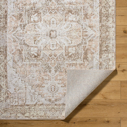 Lillian Rug - 33865 by Livabliss in light silver, ash, warm grey, pearl, prairie dust, beige. Made from polyester in a unique style.