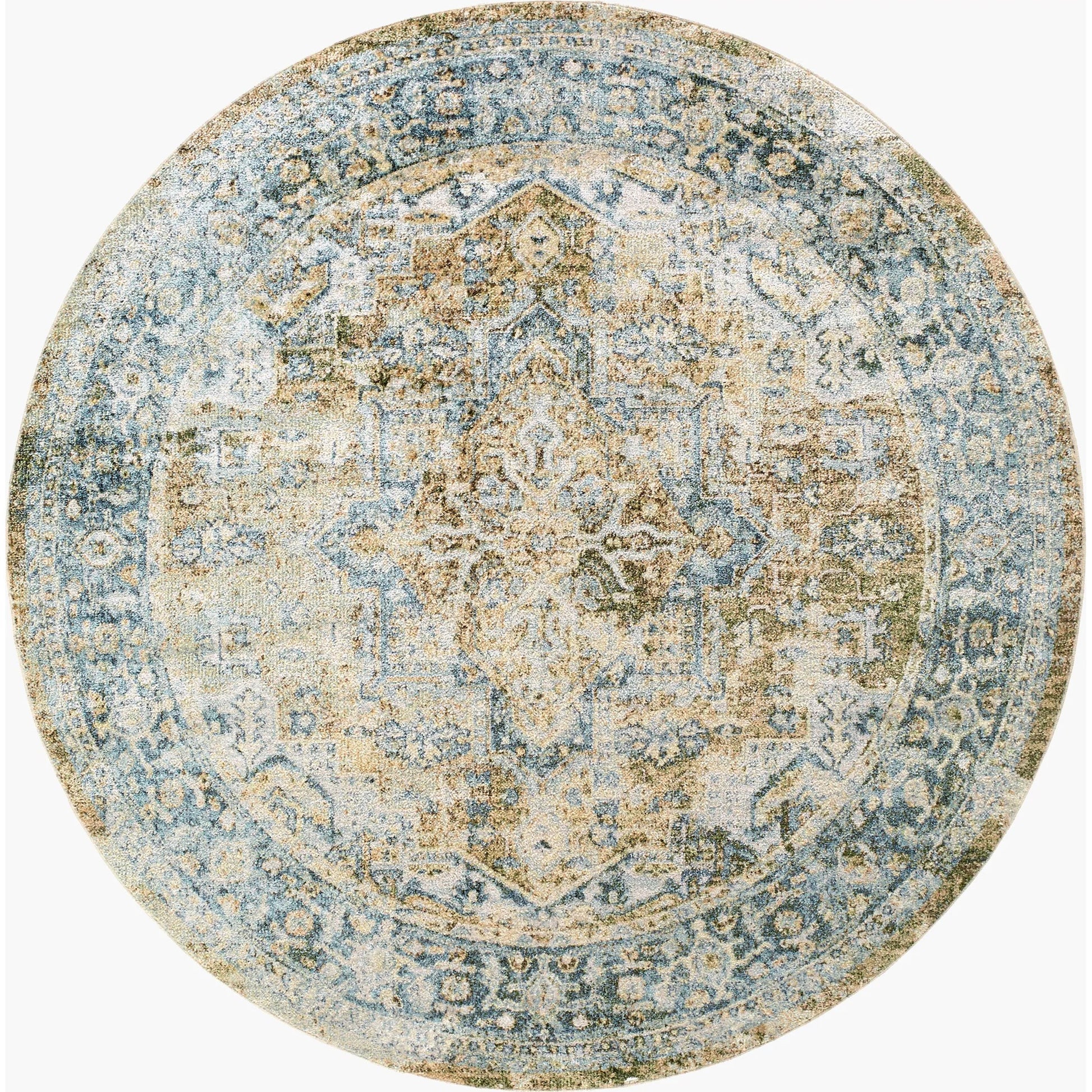 Lillian Rug - 33196 by Livabliss in silver, pearl, metallic - silver, desert sand, slate blue. Made from polyester in a unique style.