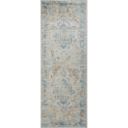 Lillian Rug - 9180 by Livabliss in light silver, silver, slate, metallic - silver, desert sand. Made from polyester in a unique style.