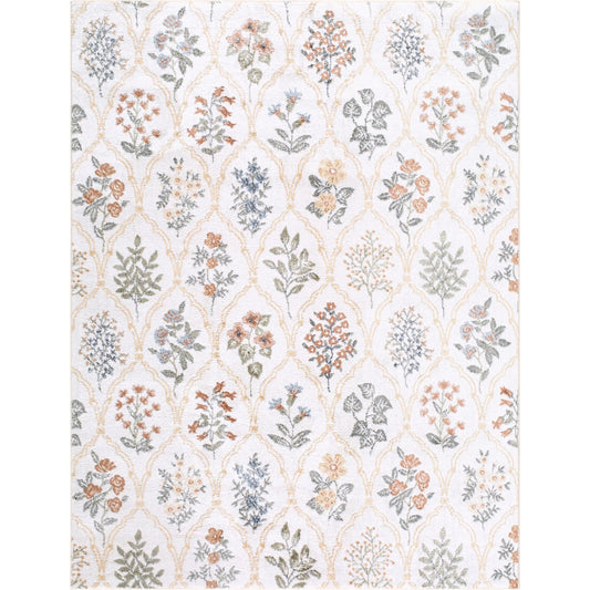 Lillian LLL-2379 Rug by Livabliss in ivory, mustard, olive, black, rust, light brown. Made from polyester in a unique style.