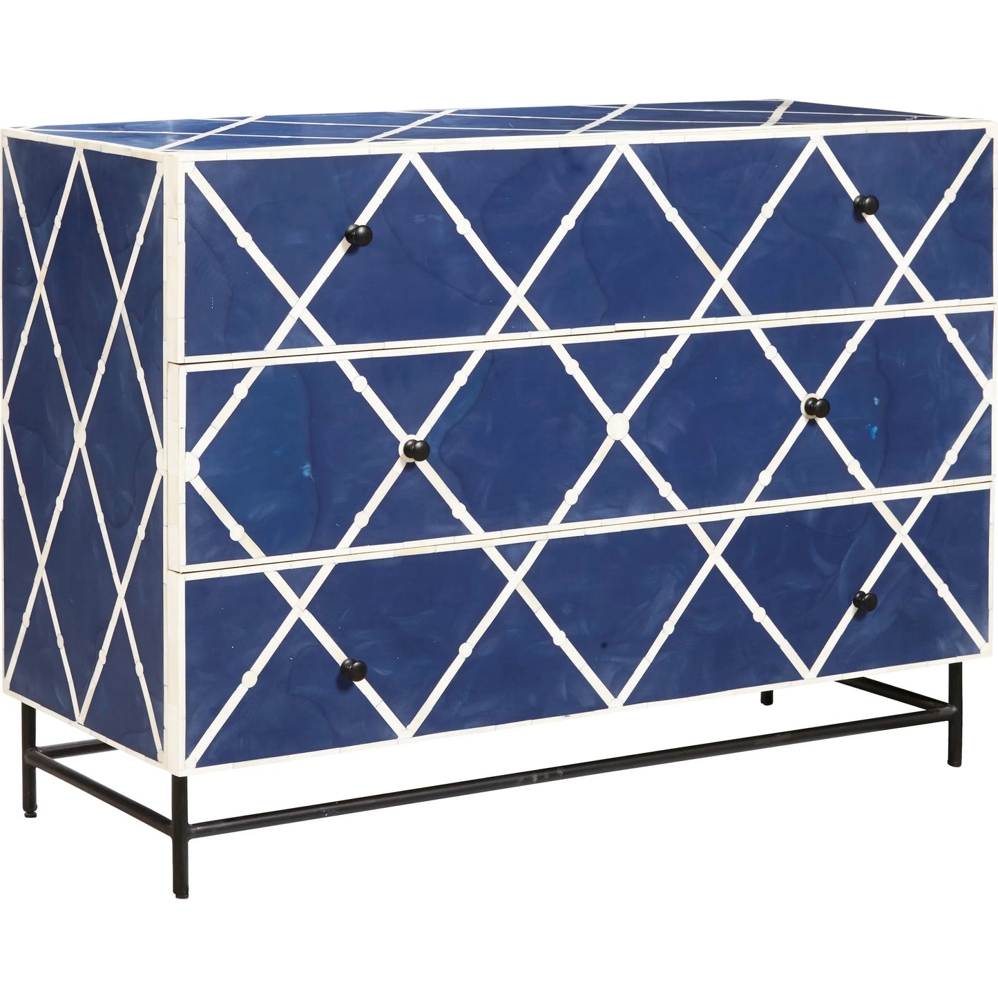 001 SI-2238739 | Primary Silo | Navy Blue 3-Drawer Accent Chest by Pulaski Furniture in navy. Made from mango veneers in a unique style.