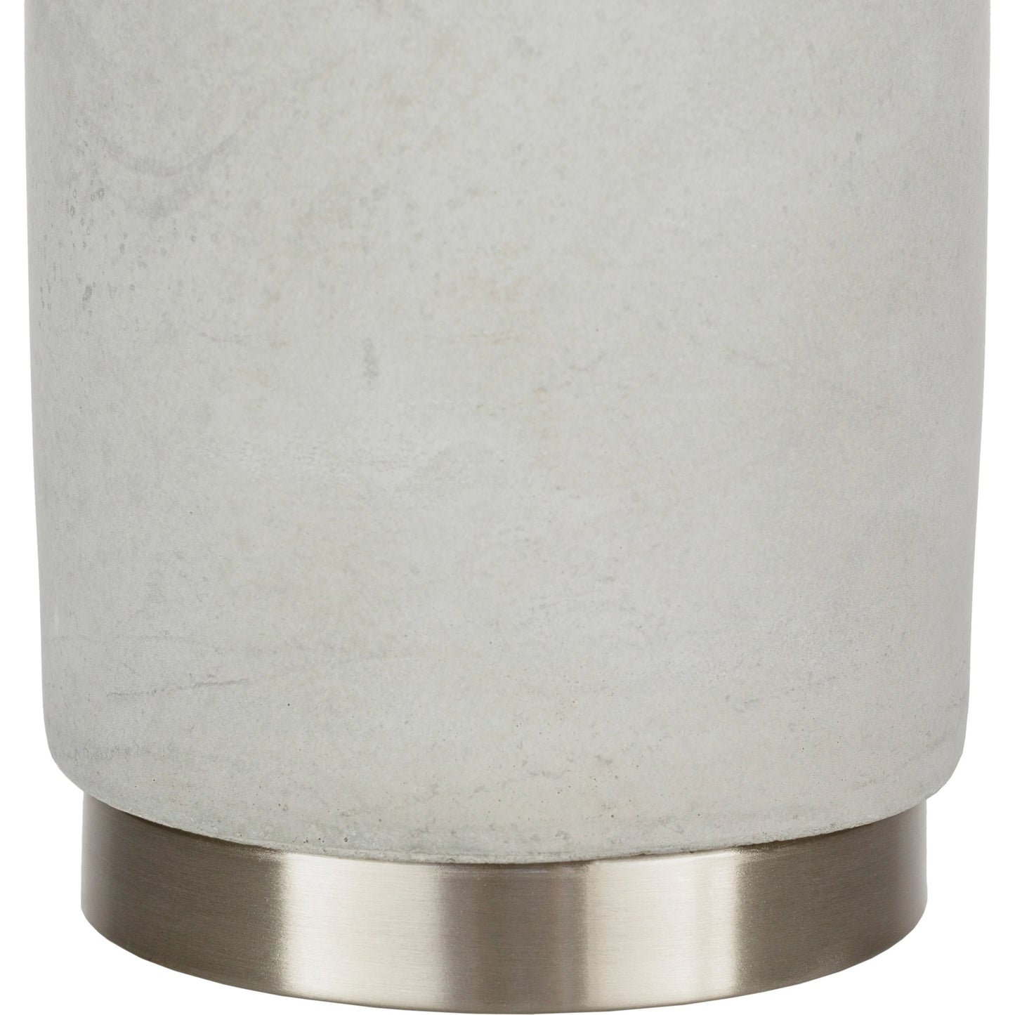 004 S-347321 | Closeup | Wells - 22317 by Surya in light gray, translucent, metallic nickel, white and light gray. Made from linen, concrete, metal in a modern style.