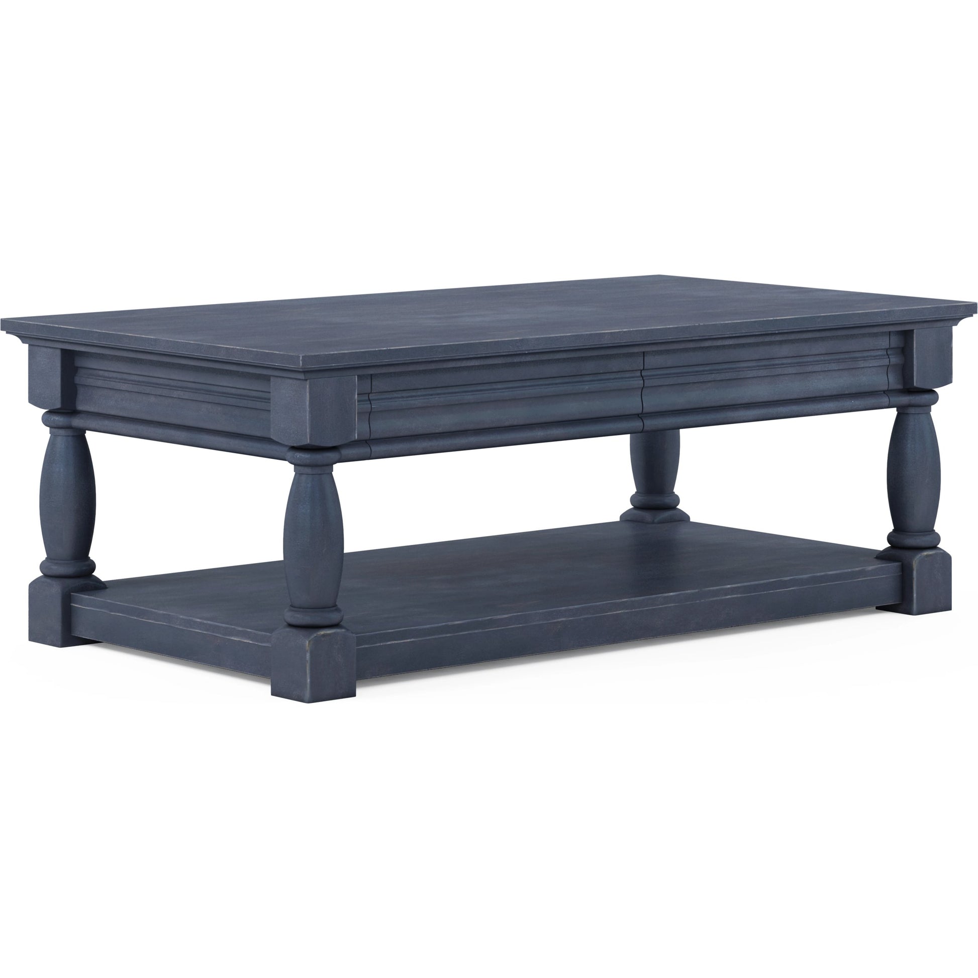 Alcove Cocktail Table by A.R.T. Furniture in slate. Made from acacia solids, maple veneers in a transitional style.