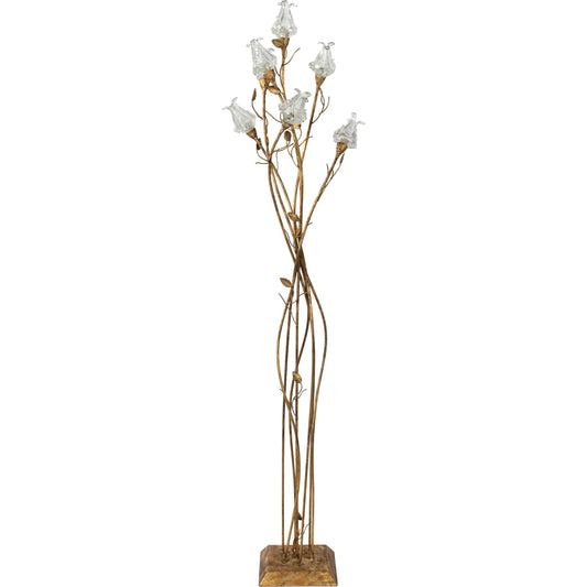 Altissima Fiori Floor Lamp by Bradburn Home. Made from iron in a unique style.