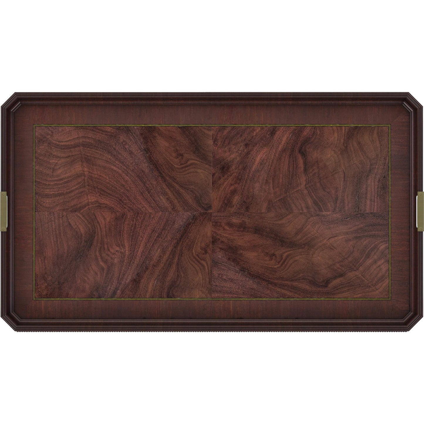 003 SI-2334469 | Additional Silo | Revival Rectangular Cocktail Table by A.R.T. Furniture in brown and napa mahogany. Made from rubberwood solids, quarter mahogany veneer, resin, metal in a traditional style.