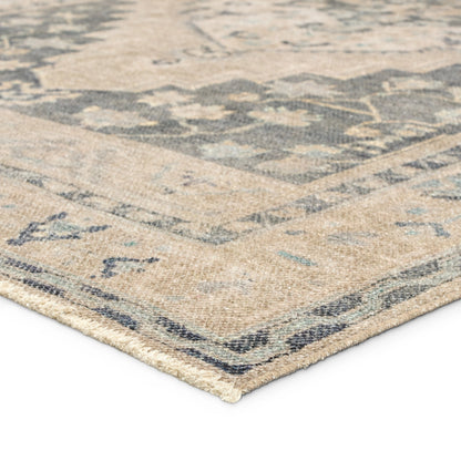 Lumal LML02 Rug by Jaipur Living in navy, light green. Made from 100% polyester in a unique style.