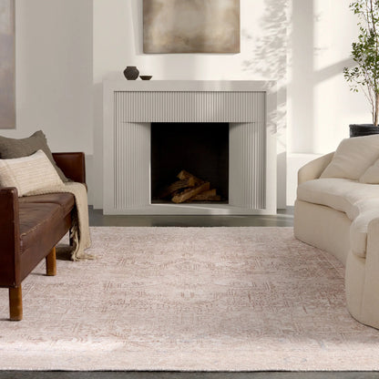 Lumal Tymabe Rug by Vibe by Jaipur Living in tan, cream. Made from 100% polyester in a unique style.