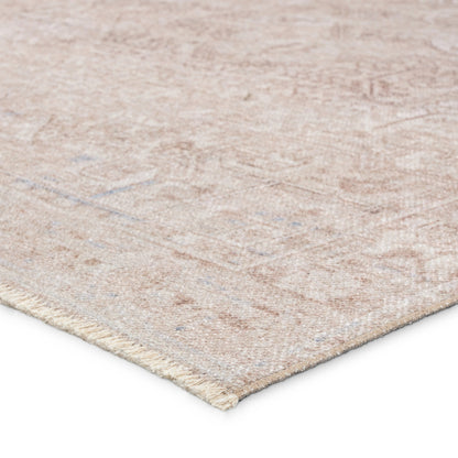 Lumal Tymabe Rug by Vibe by Jaipur Living in tan, cream. Made from 100% polyester in a unique style.