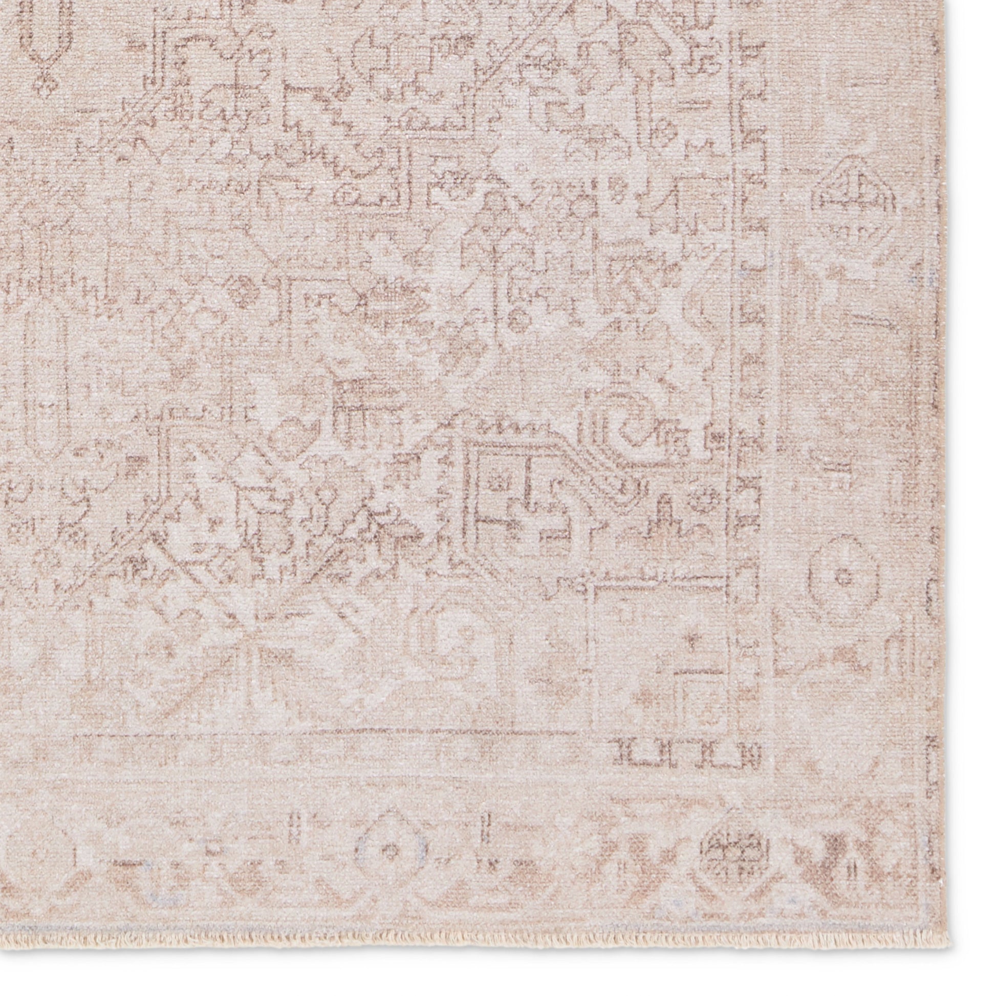 Lumal Tymabe Rug by Vibe by Jaipur Living in tan, cream. Made from 100% polyester in a unique style.