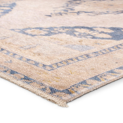 Lumal Debolo Rug by Vibe by Jaipur Living in tan, blue. Made from 100% polyester in a unique style.