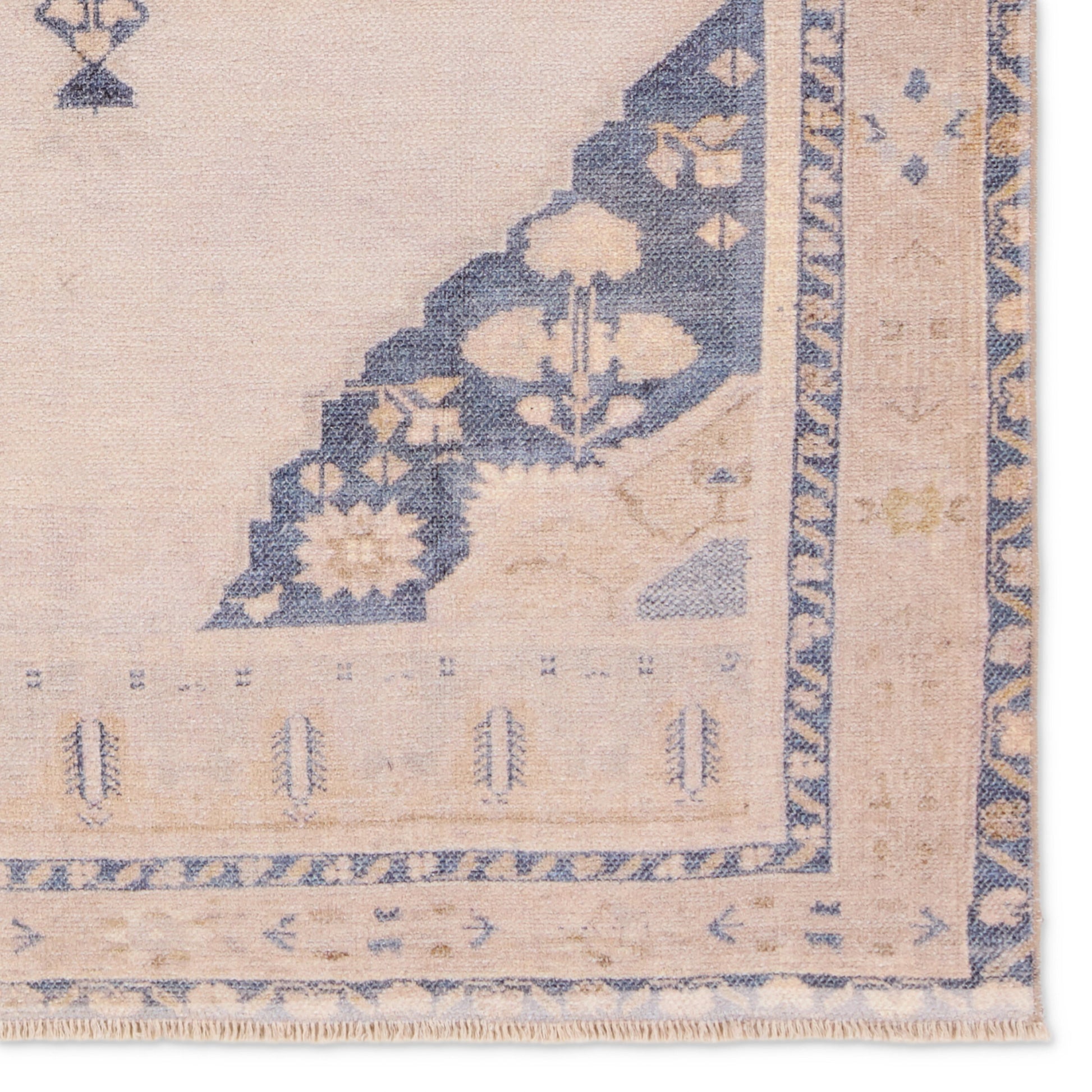 Lumal Debolo Rug by Vibe by Jaipur Living in tan, blue. Made from 100% polyester in a unique style.