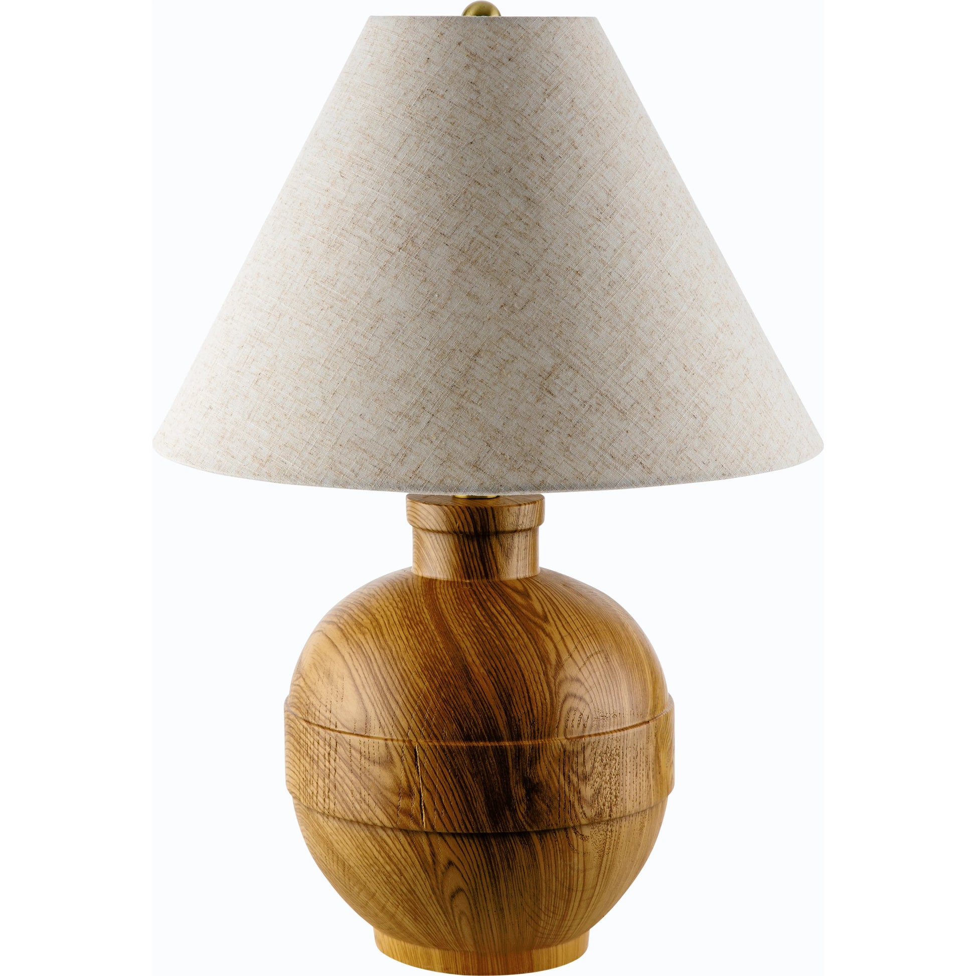 Lommi Accent Table Lamp - 5312842 by Livabliss in body: brown, shade (outside): wheat, shade (inside): white, finial: metallic - brass, harp: metallic - brass, cord: translucent and paintedelectroplated. Made from resin, lin