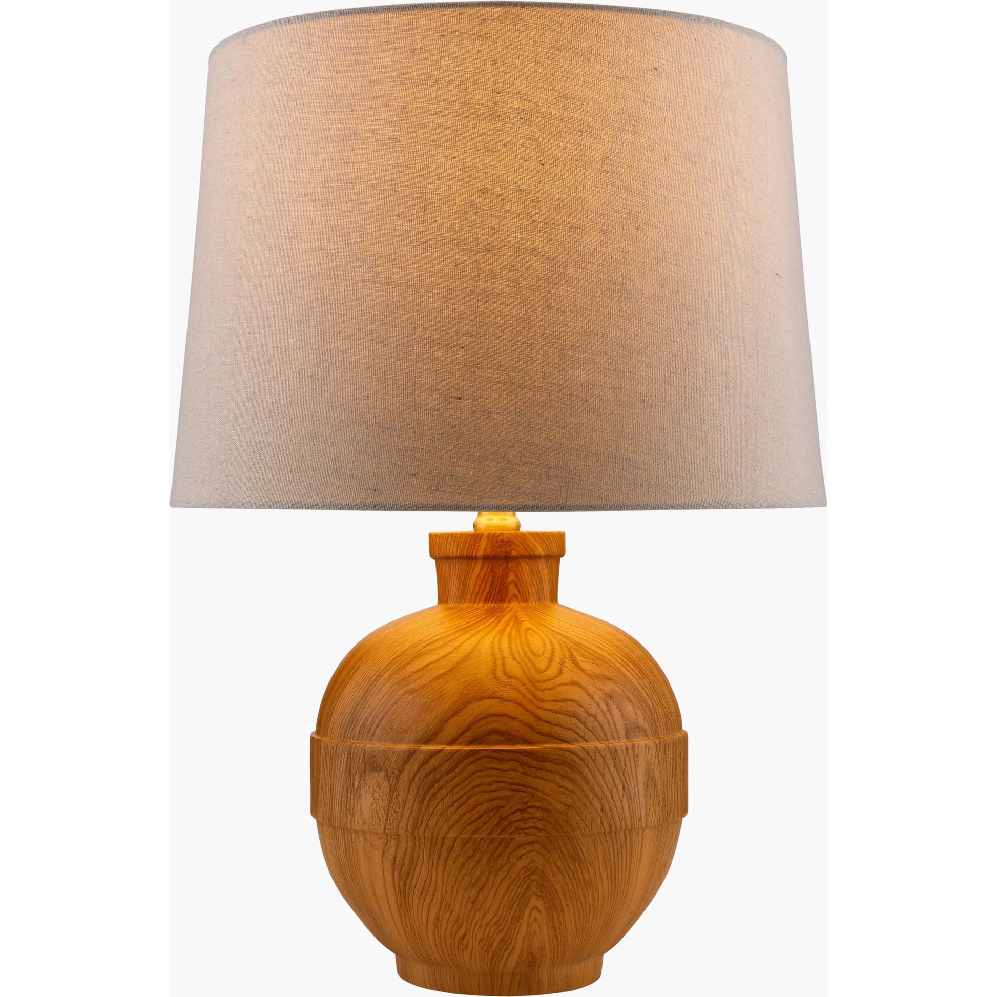 Lommi Accent Table Lamp - 5312841 by Livabliss in body: brown, shade (outside): wheat, shade (inside): white, finial: metallic - brass, harp: metallic - brass, cord: translucent and paintedelectroplated. Made from resin, 