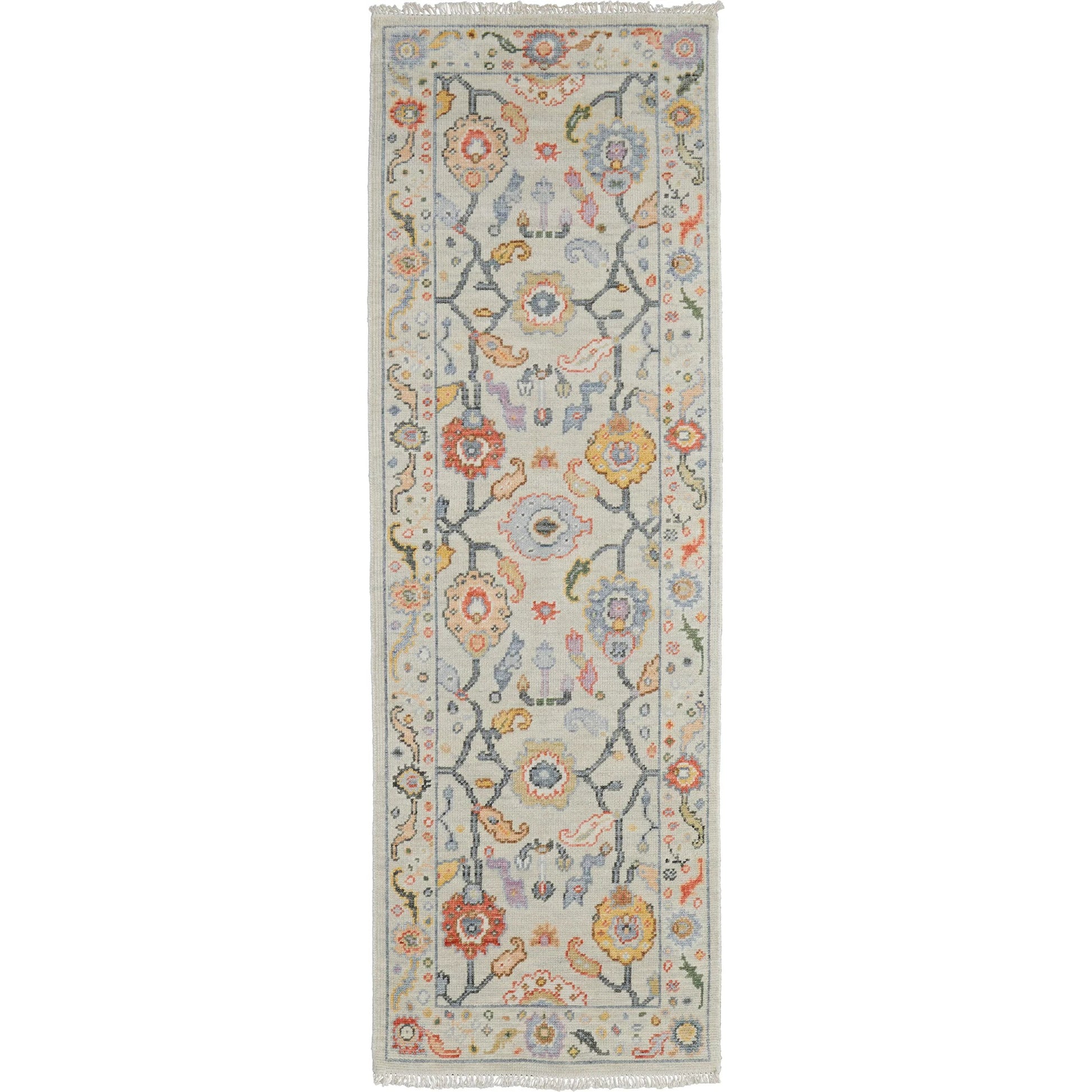 Karina Traditional Persian Rug - 6793F by Feizy in gray, yellow, red. Made from wool in a unique style.