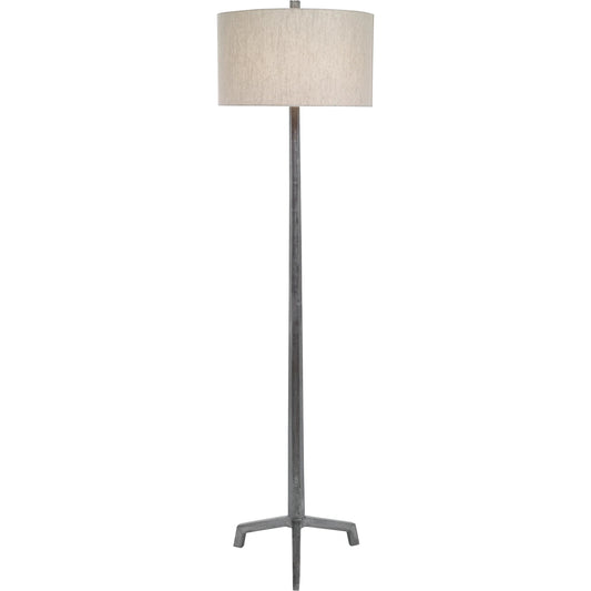 Ivor Cast Iron Floor Lamp by Uttermost in iron. Made from casting iron in a modern style.