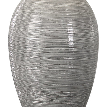Dinah Table Lamp by Uttermost in gray. Made from ceramic, iron in a modern style.