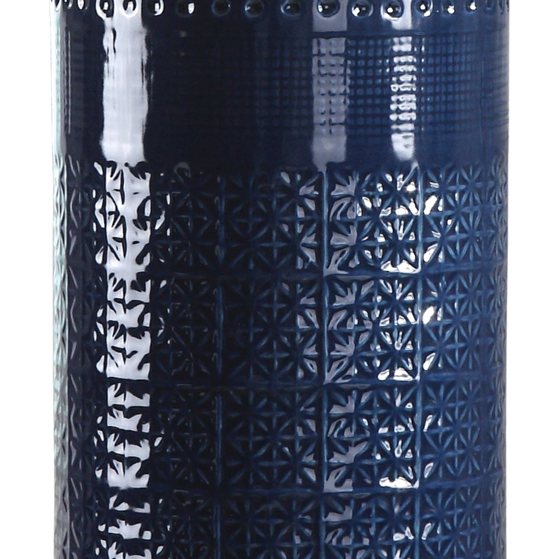 Thalia Royal Table Lamp by Uttermost in blue. Made from metal, ceramic, fabric in a modern style.