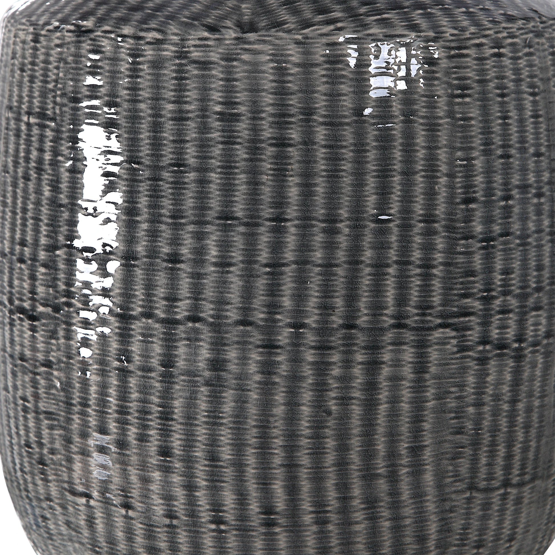 Felipe Table Lamp by Uttermost in light gray. Made from ceramic, iron, fabric in a eclectic & global style.