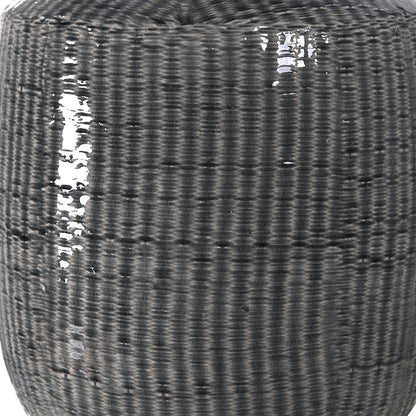 Felipe Table Lamp by Uttermost in light gray. Made from ceramic, iron, fabric in a eclectic & global style.