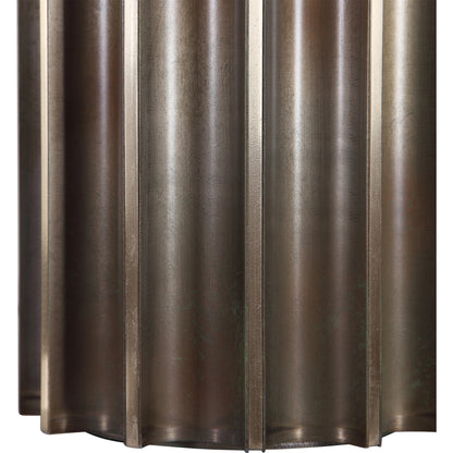 Khalio Table Lamp by Uttermost in gun metal. Made from steel, fabric in a modern style.