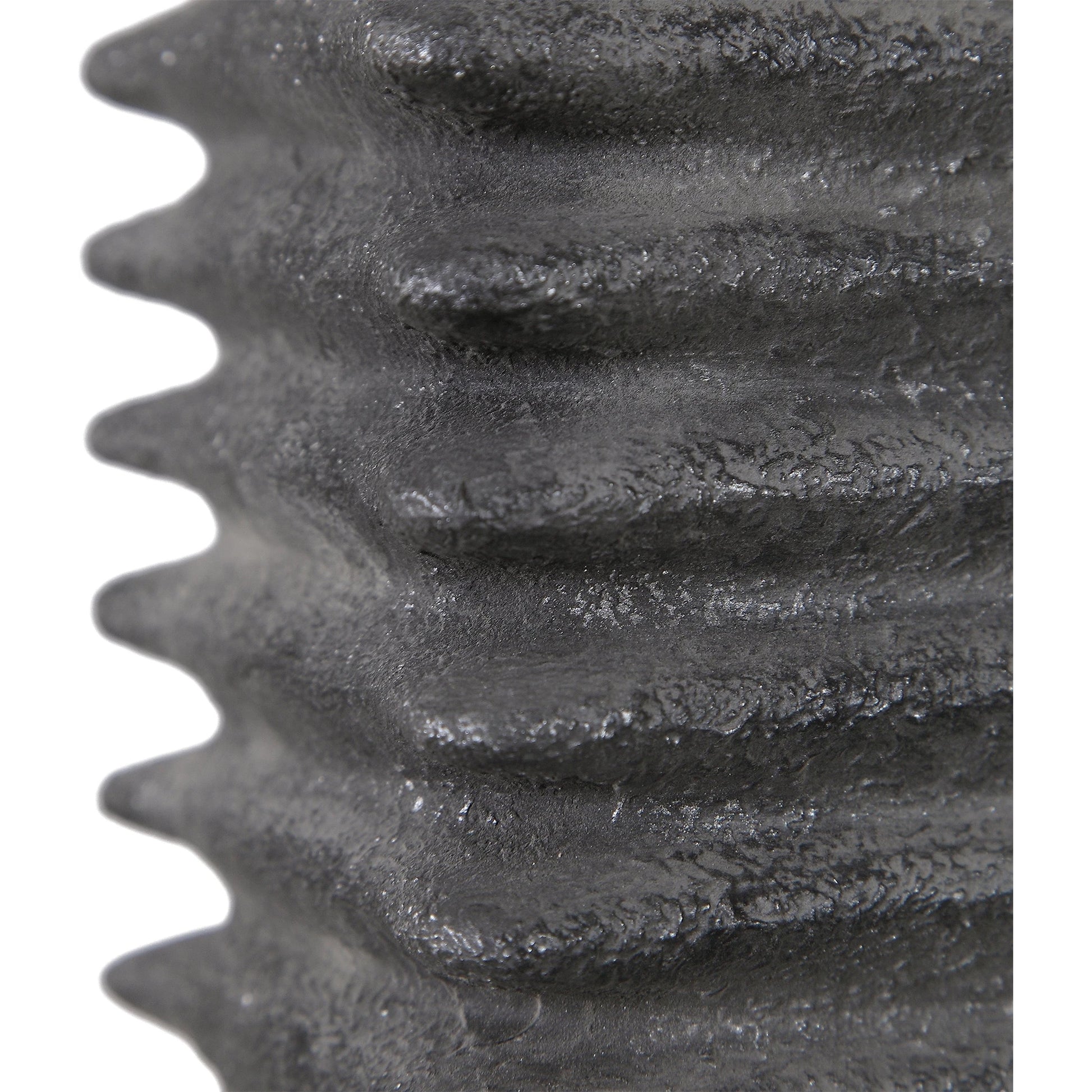 Sanderson Table Lamp by Uttermost in charcoal. Made from ceramic, steel, fabric in a rustic style.