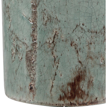 Callais Crackled Table Lamp by Uttermost in aqua. Made from ceramic, metal in a modern style.