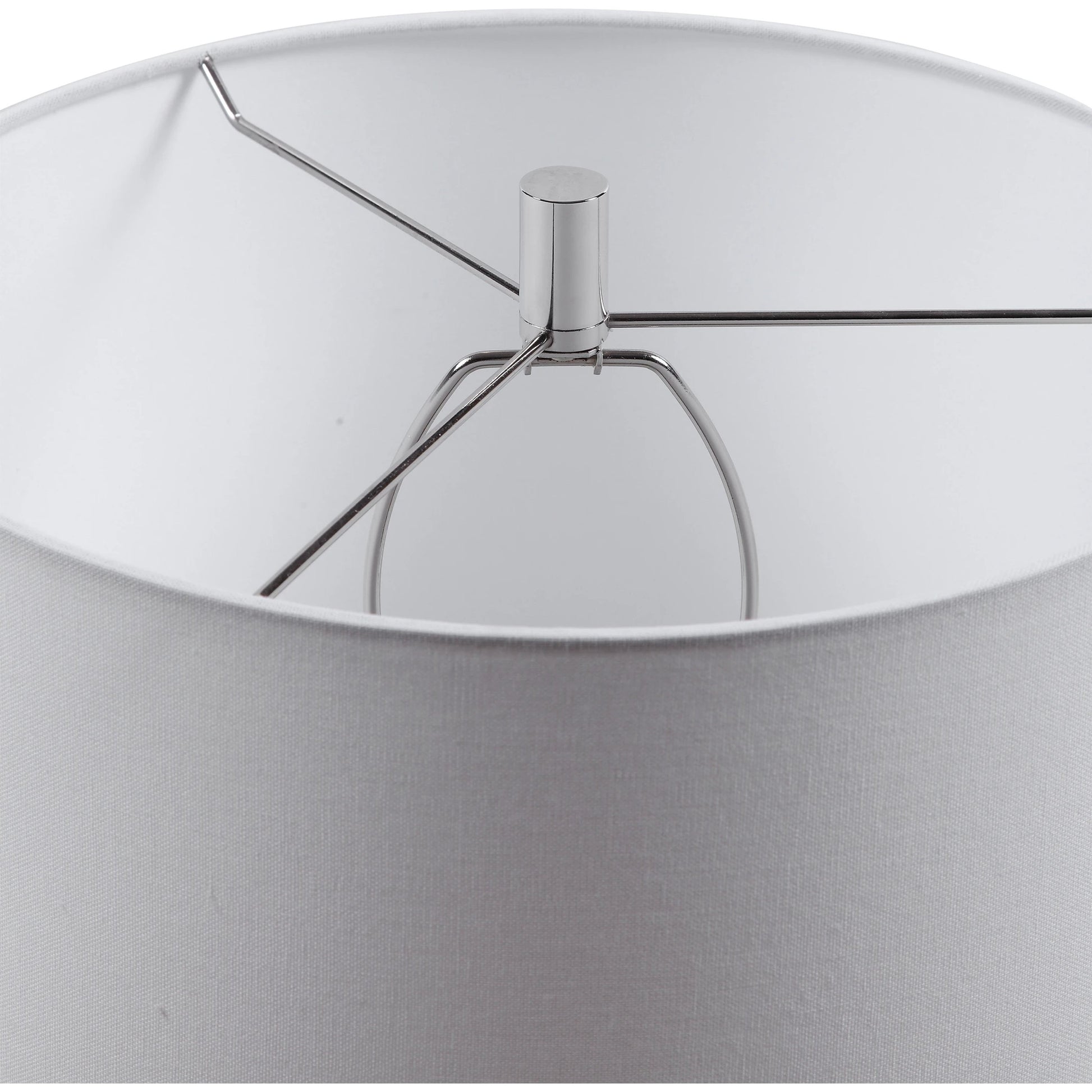 Montauk Striped Table Lamp by Uttermost. Made from ceramic, steel, fabric in a coastal style.