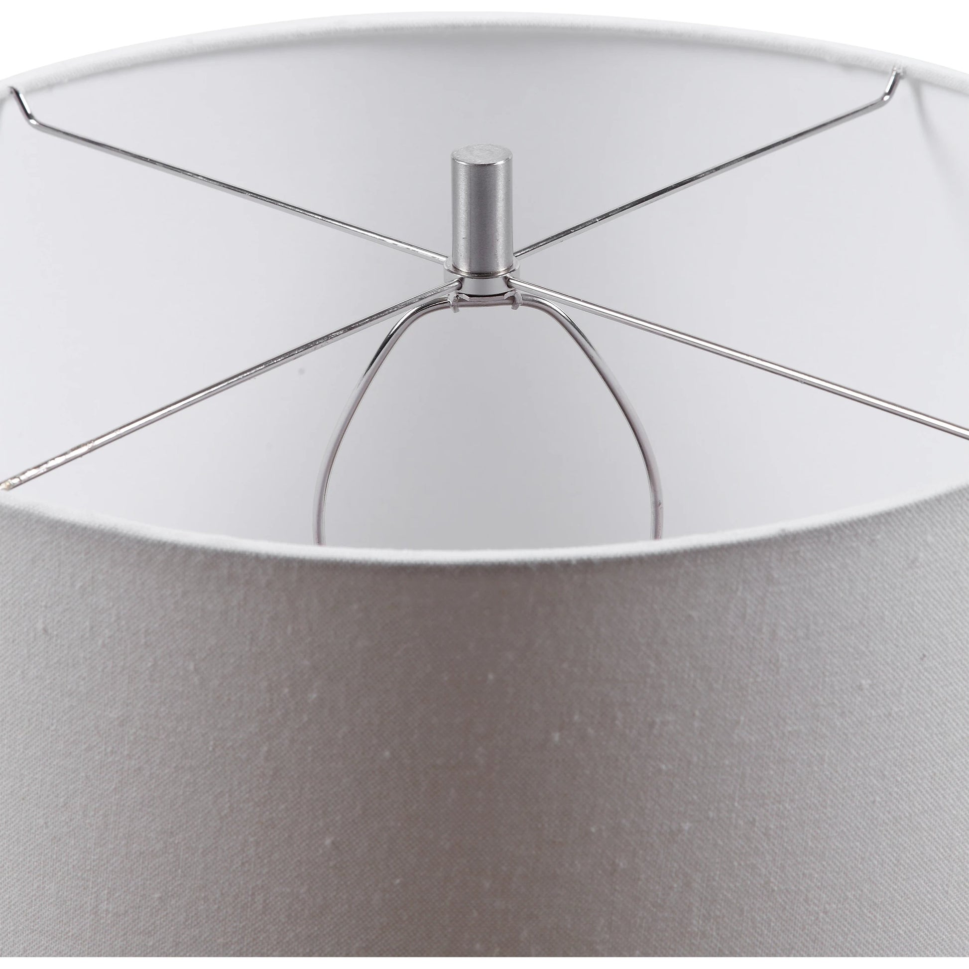 Sedna Table Lamp by Uttermost in blue. Made from medium temperature ceramic, iron in a coastal style.