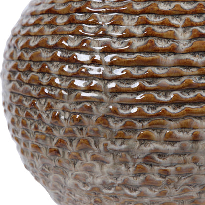 Lagos Rustic Table Lamp by Uttermost. Made from ceramic, metal, fabric in a coastal style.
