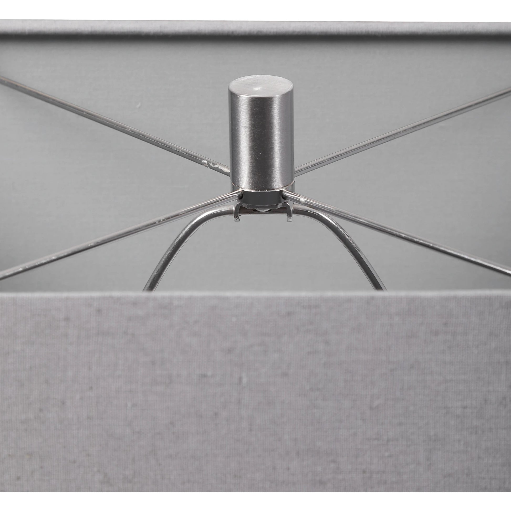 Sycamore Table Lamp by Uttermost in white. Made from ceramic, iron, fabric in a transitional style.