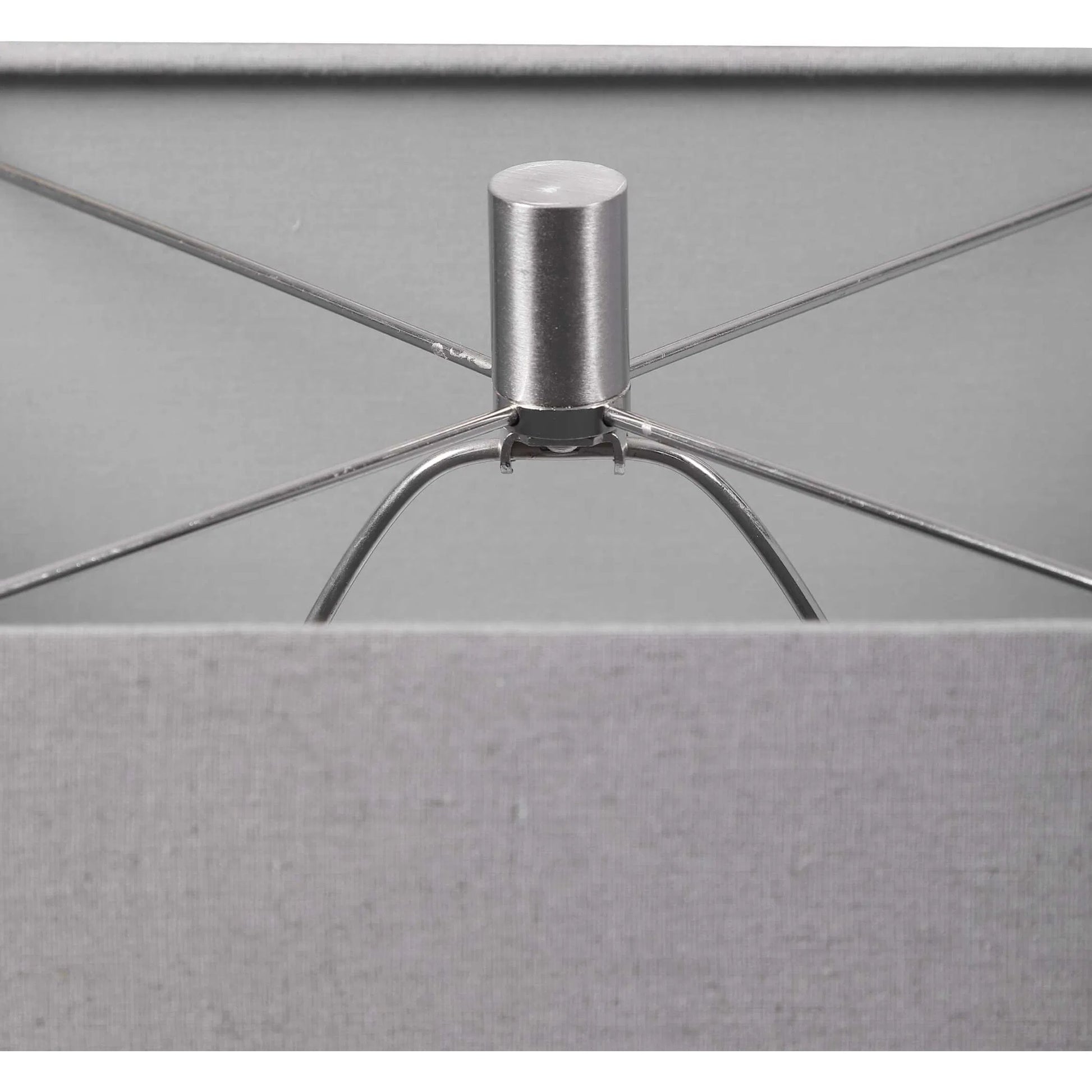 Sycamore Table Lamp by Uttermost in white. Made from ceramic, iron, fabric in a transitional style.