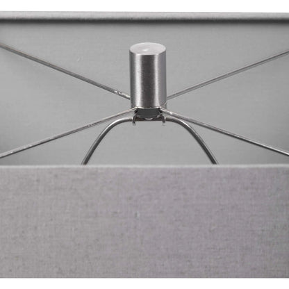 Sycamore Table Lamp by Uttermost in white. Made from ceramic, iron, fabric in a transitional style.