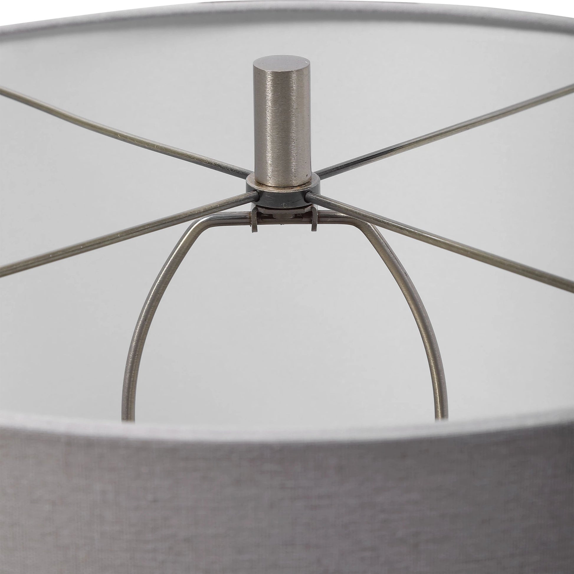 Winterscape Table Lamp by Uttermost in white. Made from ceramic, steel in a cottage & farmhouse style.