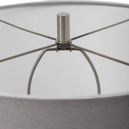 Winterscape Table Lamp by Uttermost in white. Made from ceramic, steel in a cottage & farmhouse style.