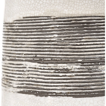 Comanche Crackle Table Lamp by Uttermost in white. Made from ceramic, steel in a eclectic & global style.