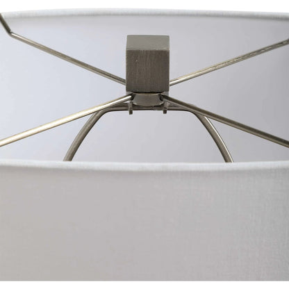 Relic Aged Table Lamp by Uttermost in gold. Made from resin, marble, iron, fabric in a eclectic & global style.