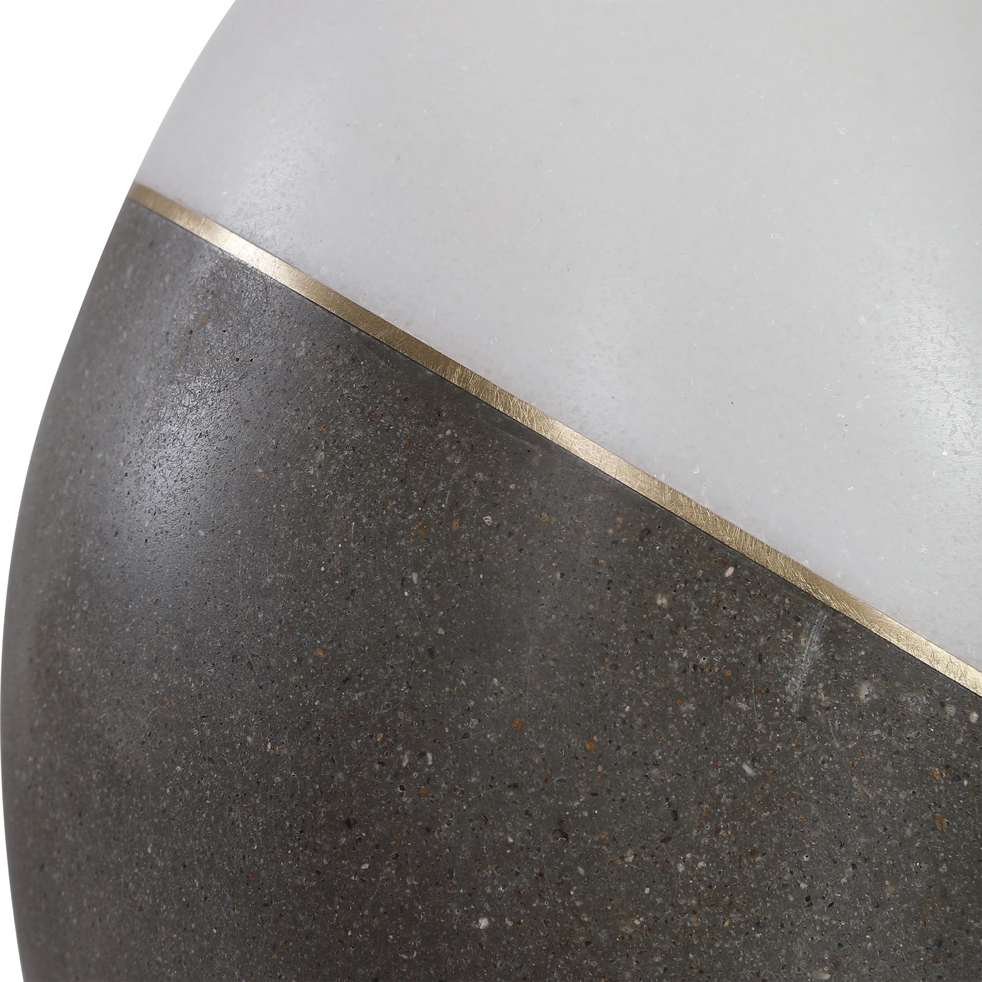 Tanali Table Lamp by Uttermost. Made from copper, concrete, resin, iron, fabric in a modern style.