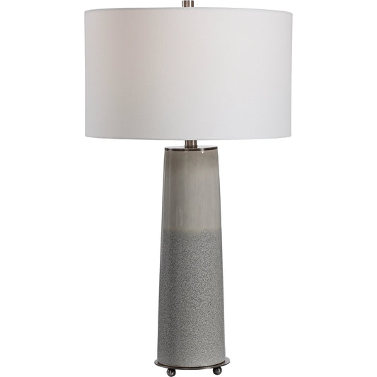 Abdel Table Lamp by Uttermost in gray. Made from ceramic, iron in a modern style.