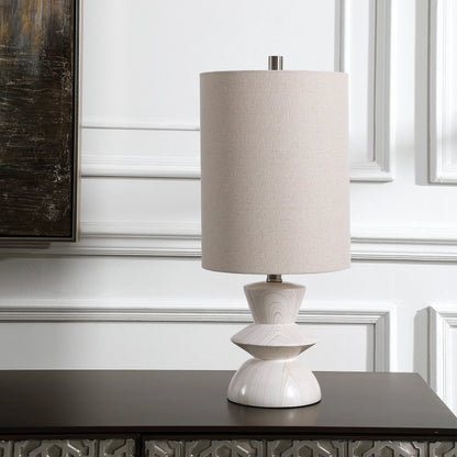 Stevens Buffet Lamp by Uttermost in wood. Made from polyester, steel in a modern style.