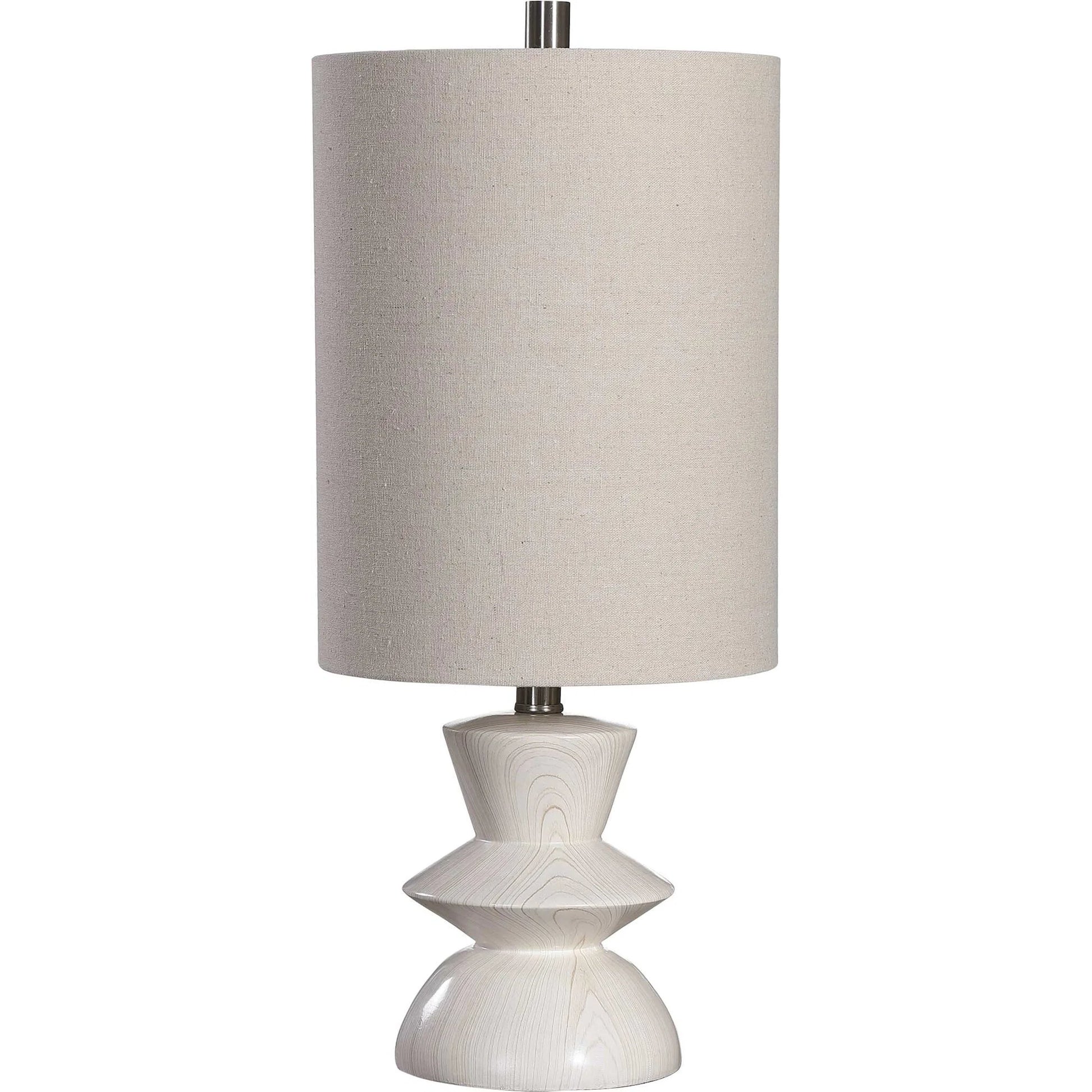 Stevens Buffet Lamp by Uttermost in wood. Made from polyester, steel in a modern style.