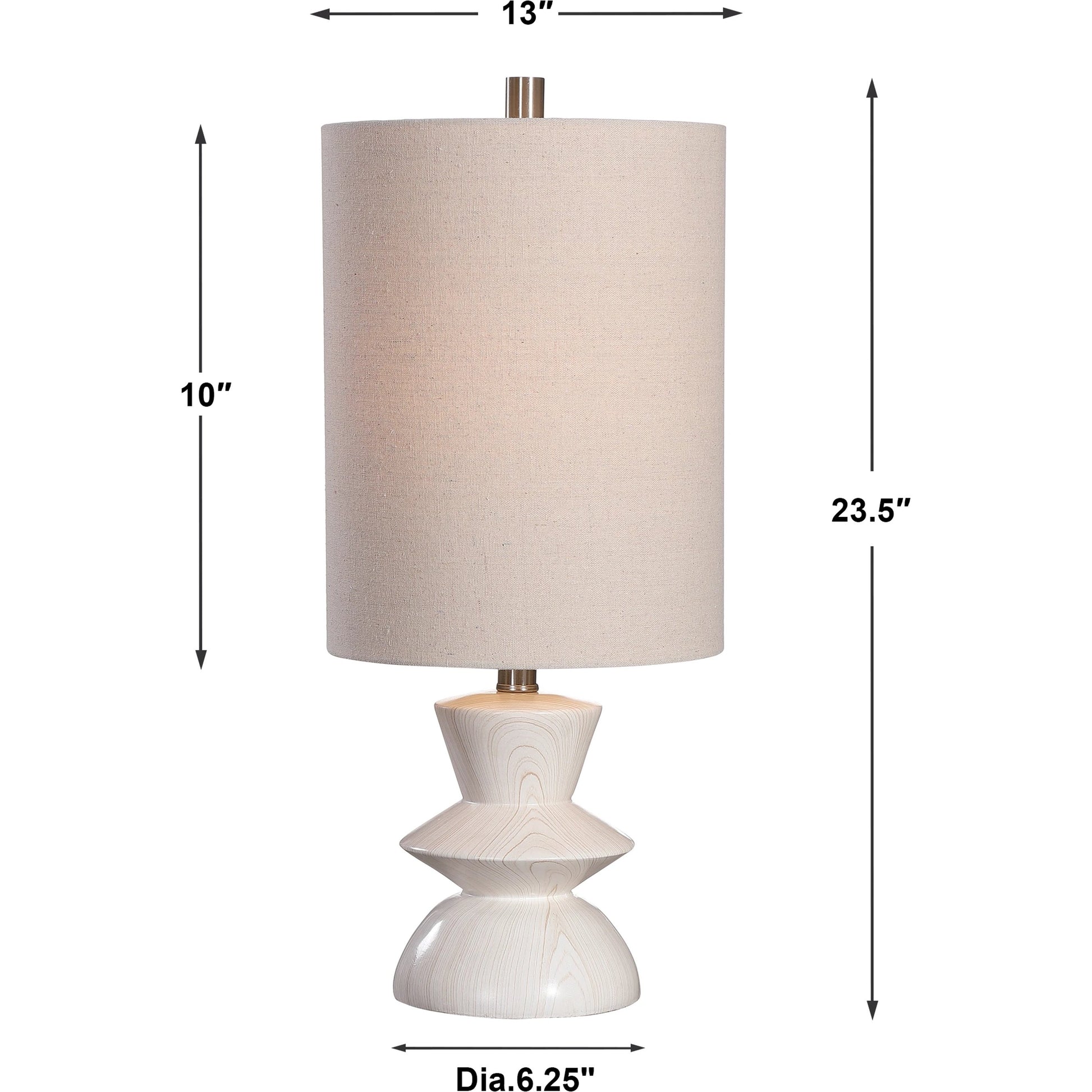 Stevens Buffet Lamp by Uttermost in wood. Made from polyester, steel in a modern style.