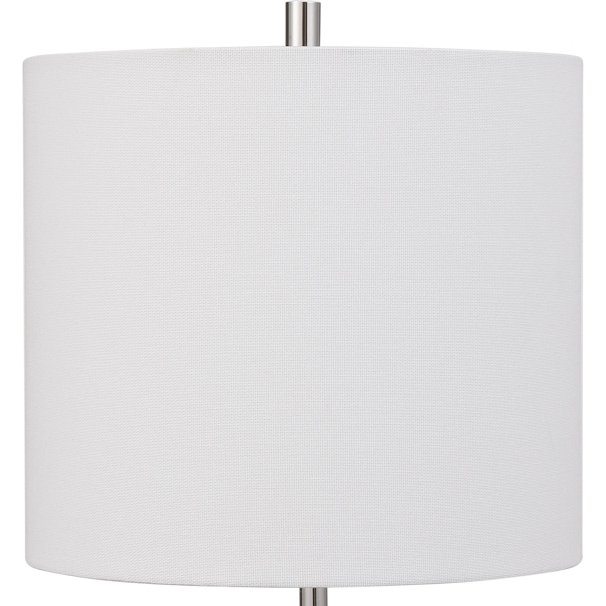 Sussex Buffet Lamp by Uttermost in nickel. Made from crystal, marble, steel, fabric in a transitional style.