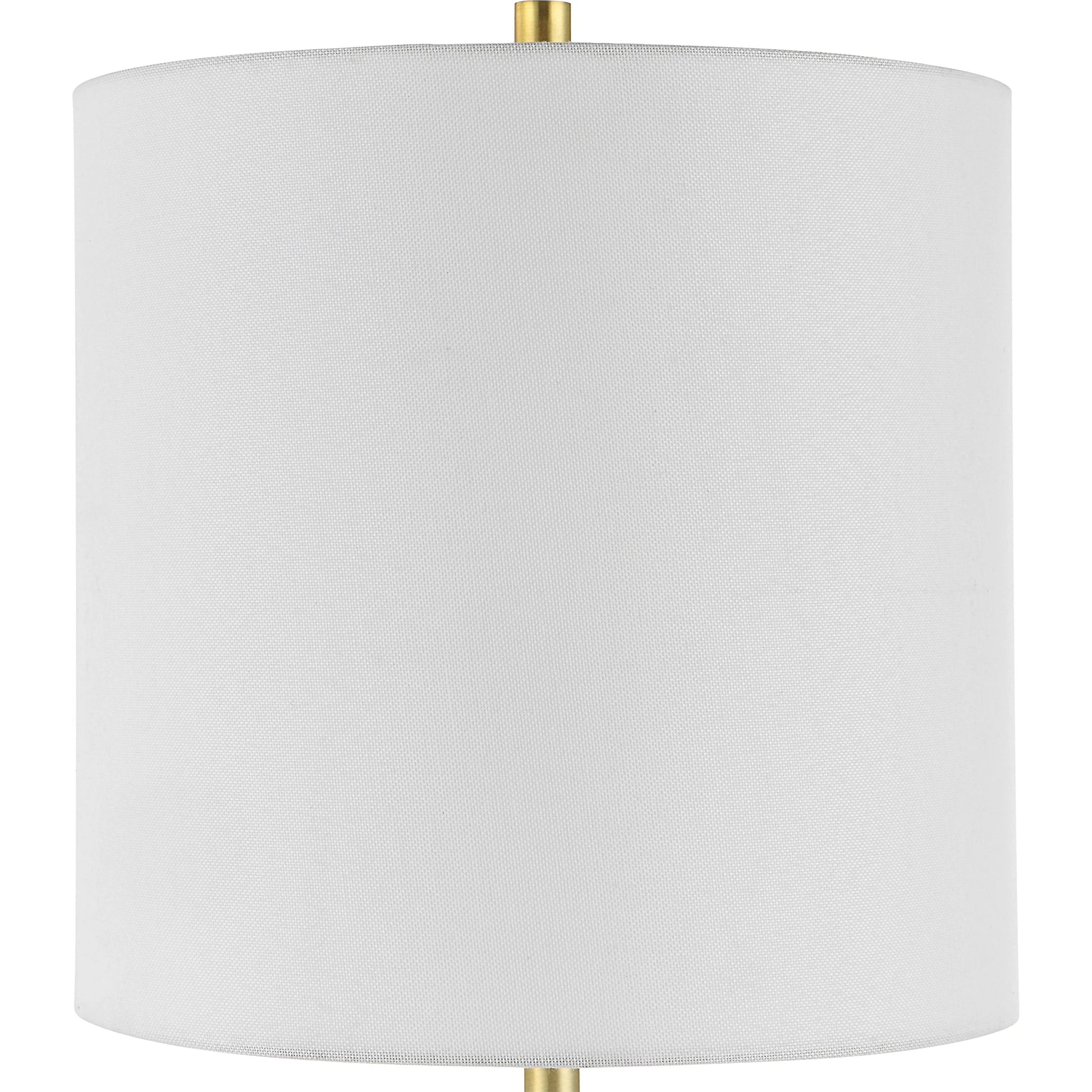 Turret Buffet Lamp by Uttermost in brushed gold. Made from marble, metal, fabric in a modern style.