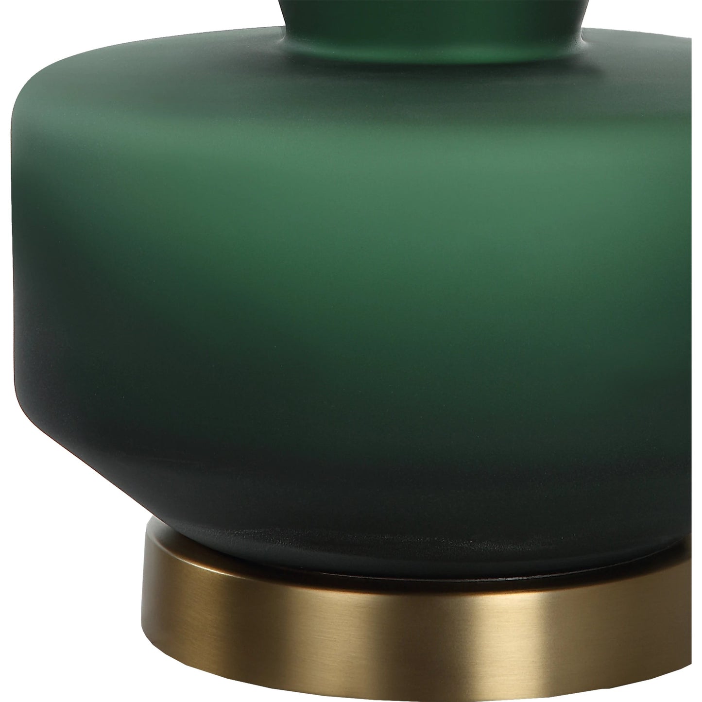 005 SI-2016453 | Closeup | Trentino Table Lamp by Uttermost. Made from metal, glass, linen in a modern style.